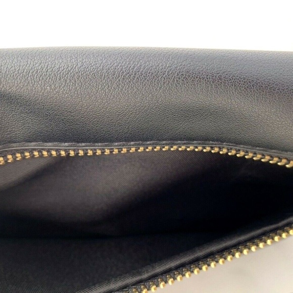 New Neiman Marcus PU Leather Black Crossbody Bag - Picture 9 of 9